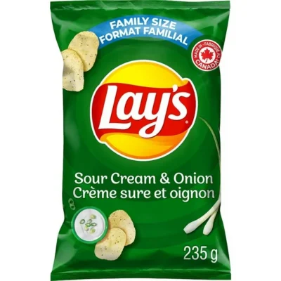 LAY'S Sour Cream & Onion Flavoured Potato Chips