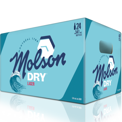 Molson Dry 24x341ml Bottle