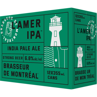 Brasseur de Montréal L'Amer IPA 12x355ml Can