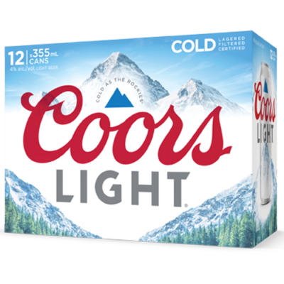 Coors Light 12x355ml Can